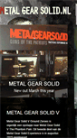 Mobile Screenshot of metalgearsolid.nl